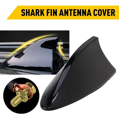 $9.49 • Buy Fin Roof Car Antenna Carbon Fiber Shark Radio FM/AM Antena Cover Accessories
