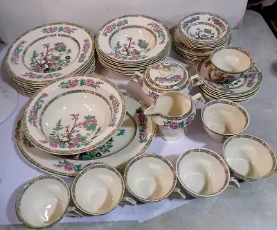 Vintage Myott Staffordshire England INDIAN TREE Dinnerware Set Of 48 Pieces • $125