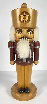 Vintage Erzebirge 10  Snowflake German Democratic Republic Wood Nutcracker • $30