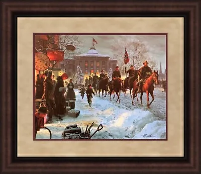 Mort Kunstler Civil War Print - Winter Riders Custom Framed • $85