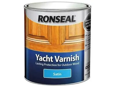 £17.49 • Buy Ronseal Exterior Yacht Varnish Satin 500Ml RSLYVS500