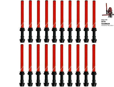£7.49 • Buy 20 X Official Lego - Jedi Star Wars Lightsabers - Black / Trans Red - Fast - New