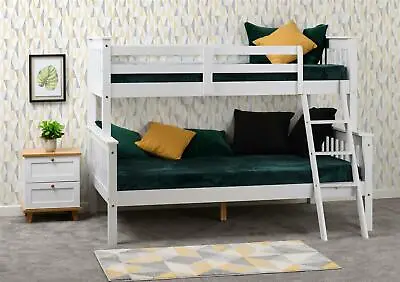 £372.99 • Buy Neptune Triple Sleeper Bunk Bed Frame Wooden For Kids & Adults White