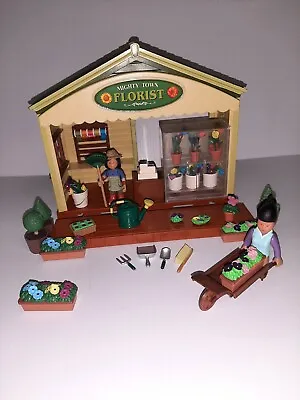 $23 • Buy Mighty World Town Life Florist Flower Shop,  Almost Complete, Rare