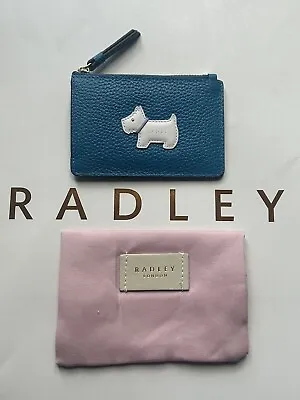 Brand New Loyal Radley - Small Ziptop Coin Purse - Blue • £29