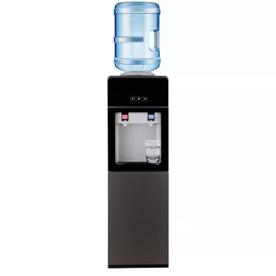 Top Loading Hot Cold Water Dispenser Safety Lock Office With Cabinet 5 Gallon • $101.75