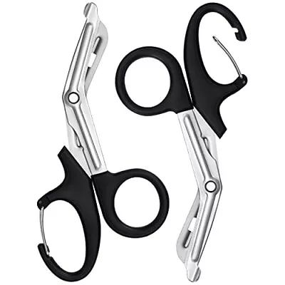 2x Trauma Shears W/ Carabiner Medical Scissors Stainless Steel Bandage Scissors • $13.70