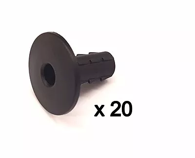 Plastic Hole Tidy Wall Grommet Cover Single Coax Aerial Cable Entry BLACK X 20 • £9.99