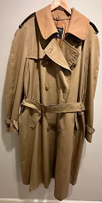 Vintage Burberrys Prorsum Trench Coat 44 Long Nova Check Removable Lining MINT • $175