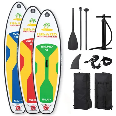 3 X SUP Package 9ft Kids 9.9ft WOMEN 10ft MEN INFLATABLE STAND UP PADDLE BOARD • $1215