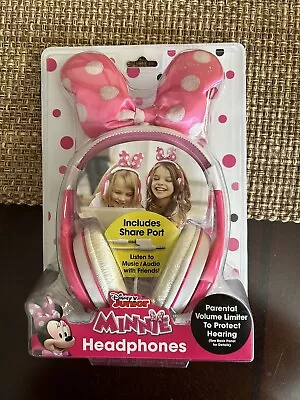 Disney Minnie Mouse Bow-tastic Kids Adjustable Headphones NWT  • $12