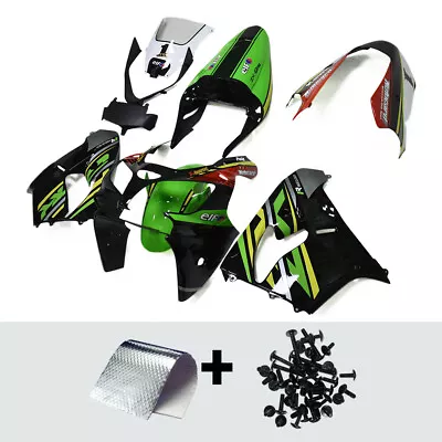 Injection Fairing Kit For 2002 2003 Kawasaki ZX9R Green Black Plastic Bodywork • $419.95