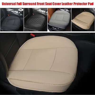 Car Front Seat Cover PU Leather Full Surround Cushion Pad Universal Breathable • $15.09