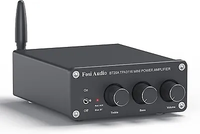Fosi Audio BT20A Bluetooth Stereo Audio Receiver Amp 100W X 2 Class D 2CH (96) • £54