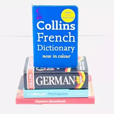 4 X Language Dictionaries Paperback Books French German Japanese Lot Bundle • £9.99