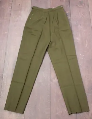 VTG Women's Vietnam War Era WAC Wool Field Slacks Sz 18 1970s NOS US Army Pants • $39.99