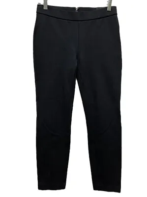 J Crew Womens Petite M Black Pixie Ponte Knit Pants • $27.98