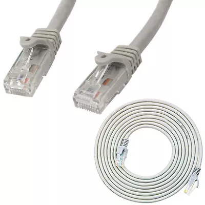 £2.95 • Buy CAT6 RJ45 Ethernet Network High Speed LAN Internet Patch Cable 1M 5M 20M Lot UK