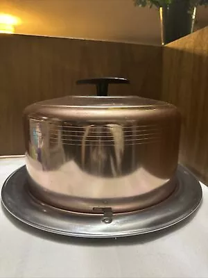 Vintage Metal Cake Stand With Dome • $22