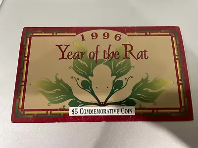 $5 1996 Marshall Islands  Commemorative Coin Year Of The Rat • $9.99