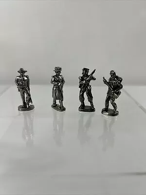 Vintage Pewter Civil War Soldiers Lot Of 4 Miniature Figurines • $6.50