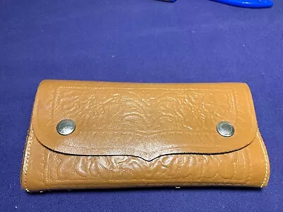 Vintage Leather Fly Fishing Wallet/case Unbranded A Few Flies • $55