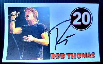 Rob Thomas  Matchbox 20   Santana   Smooth  Autographed 3x5 Index Card • $38.50