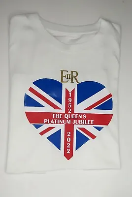 Queens Platinum Jubilee Adults T-shirt Personalised. Size Small To 3XL • £12.49