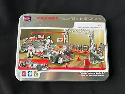 Vodafone McLaren Mercedes PitStop 3243 Mega Bloks Complete ProBuilder 185pcs UK • £15