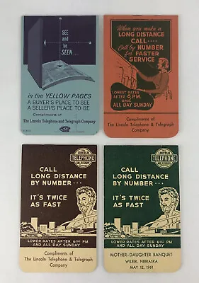Vintage Lincoln Telephone & Telegraph Notepad Book Phone Ads Set Of 4 1960s • $12.98