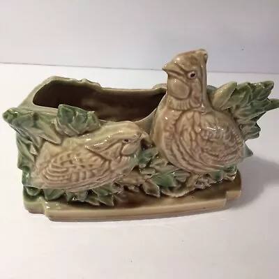 Vintage McCoy Quail Family Planter Vase • $26.78