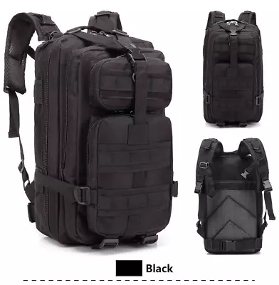 Tactical Backpack MOLLE Backpack Military Bag Army 3 Day Assault Pack Rucksack • $22.59