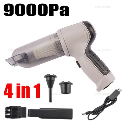 $21.85 • Buy 4 In 1 Wireless Car Vacuum Cleaner Household 9000Pa Strong Suction Mini Cleaner