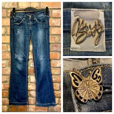 Miss Sixty Vintage Y2K Low-rise Bootcut Flare “Ex Love” Jeans W29 L33 • £29.99