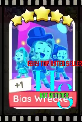 Bias Wrecker Set 16 Monopoly Go 5 Star Gold Sticker / Card Read Description • $6.31