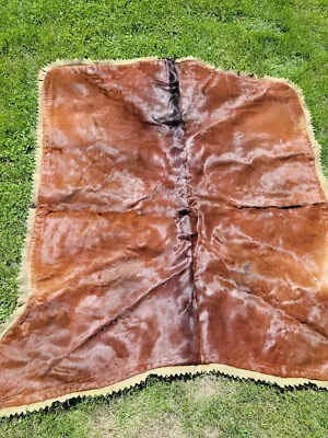 Excellent Antique Dubuque Tanning &.Robe Co Horse Hair Sleigh Carriage Blanket • $449.95