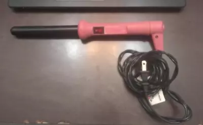 ENZO Milano 25mm (1 Inch) Clipless Ceramic Curling Iron Wand PINK STR-19DV-B • $13.79