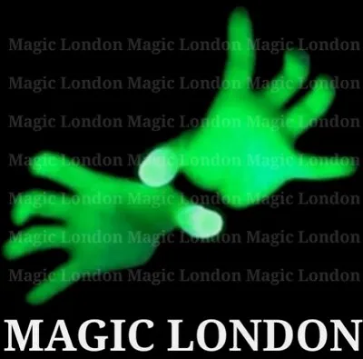 2× Green Magic Light Thumbs Fingers Magic Light Up Flashing Thumb Light Anywhere • £3.49
