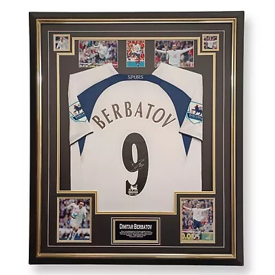 £595 • Buy ** Dimitar Berbatov Of Tottenham Signed Shirt Autograph Jersey Display **