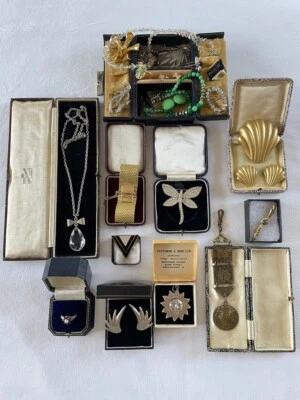 £12.50 • Buy Job Lot, Vintage Art Deco & Modern Jewellery With 3 Items 925 Sterling Silver 