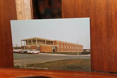 Vintage 1960's Postcard Cedar Falls Lutheran Home Van Hove Schoof Funeral Iowa   • $3