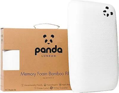 Panda Luxury Memory Foam Bamboo Pillow (REJUVENATED) • £25