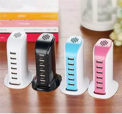 4/6/7 Port Multi-Port USB Wall Travel Charger Desktop USB Hub Charging Station • $9.99