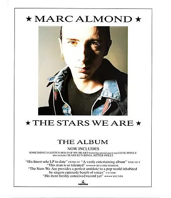 Framed Magazine Advert 11x9  Marc Almond : The Stars We Are Album • £22.99