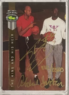 1992 Classic 4 Sport Shaquille O'Neal RC Kareem Abdul-Jabbar HOF /2500 AUTO COA • $550