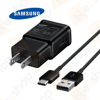 Original Samsung Galaxy S8 S9 Plus Note 8+ Fast Wall Charger & USB Type-C Cable • $8.99