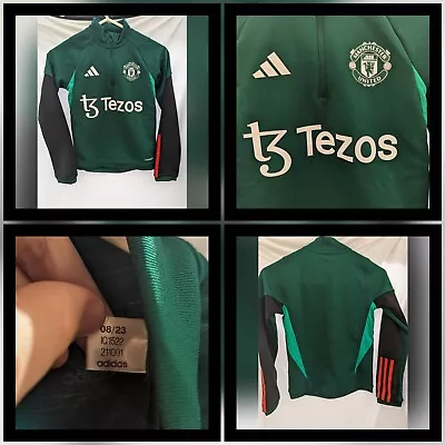 Manchester United 1/4 Zip Training Top Kids Age 6-7 Years • £16.99