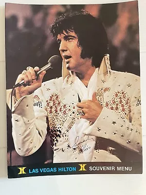 Rare Elvis 1972 Milwaukee &  1974 Las Vegas Hilton And Tour Photo Album Menu • $99