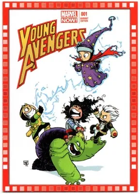 2013 UD Marvel Now!  CUTTING EDGE VARIANT COVER  Card #121-SY..YOUNG AVENGERS #1 • $4
