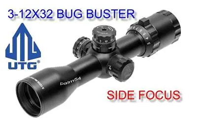 $133.73 • Buy Leapers UTG 3-12x32 CQB Bug Buster SIDE FOCUS LENS COVERS & Quick Detach RINGS